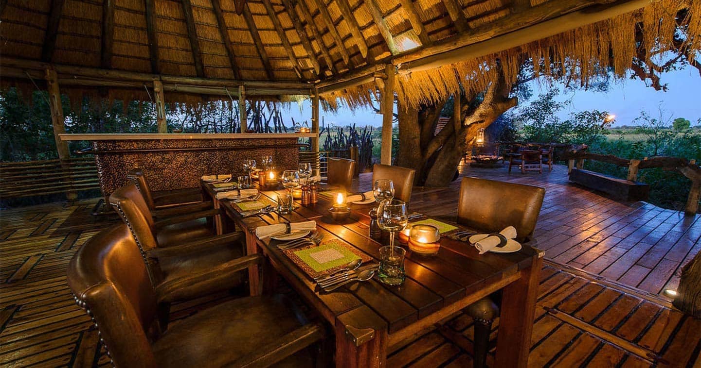 Dining in a Luxury Setting at Little Mombo Camp