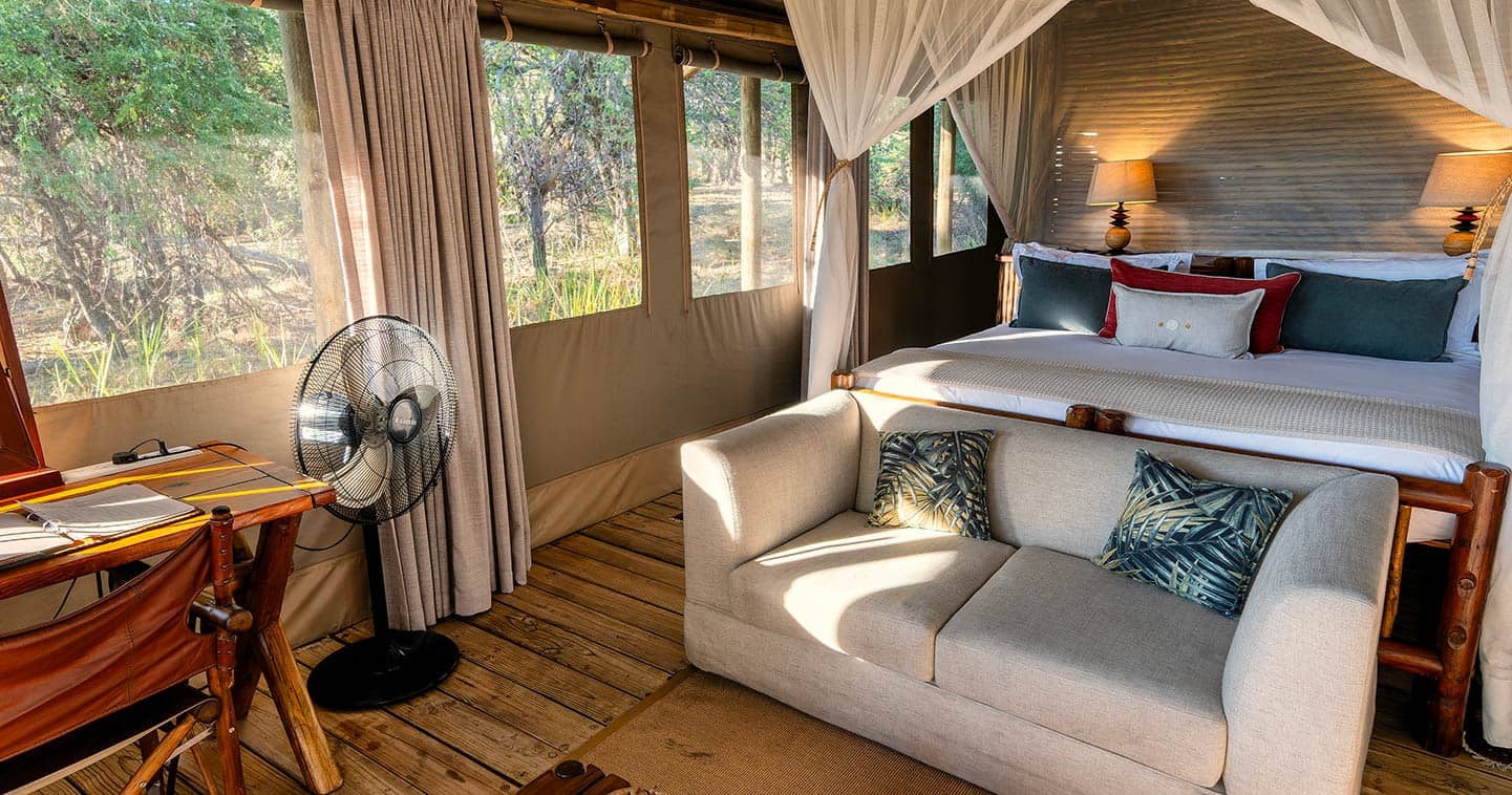Experience a tented safari at Camp Xakanaxa in Botswana