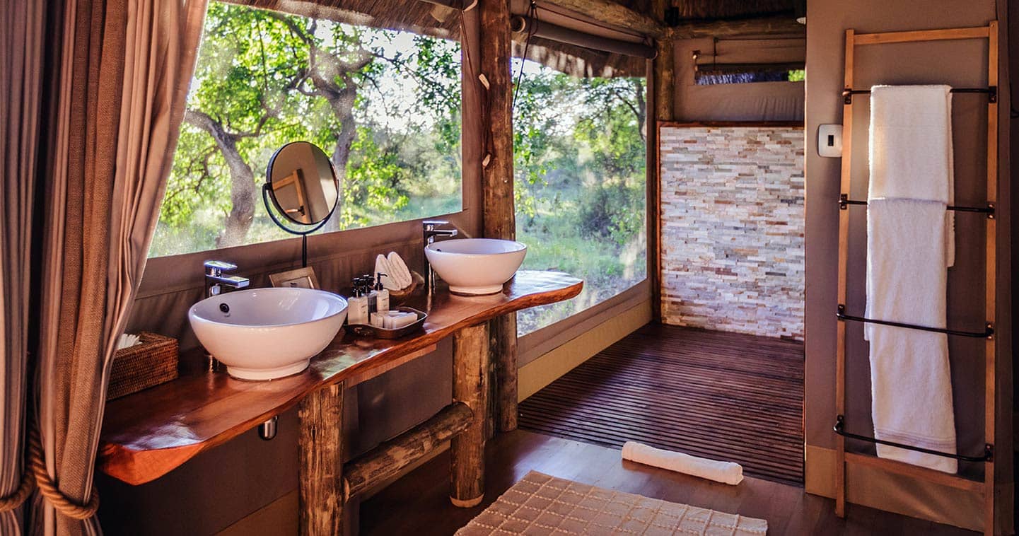Bathroom at Camp Moremi - Botswana