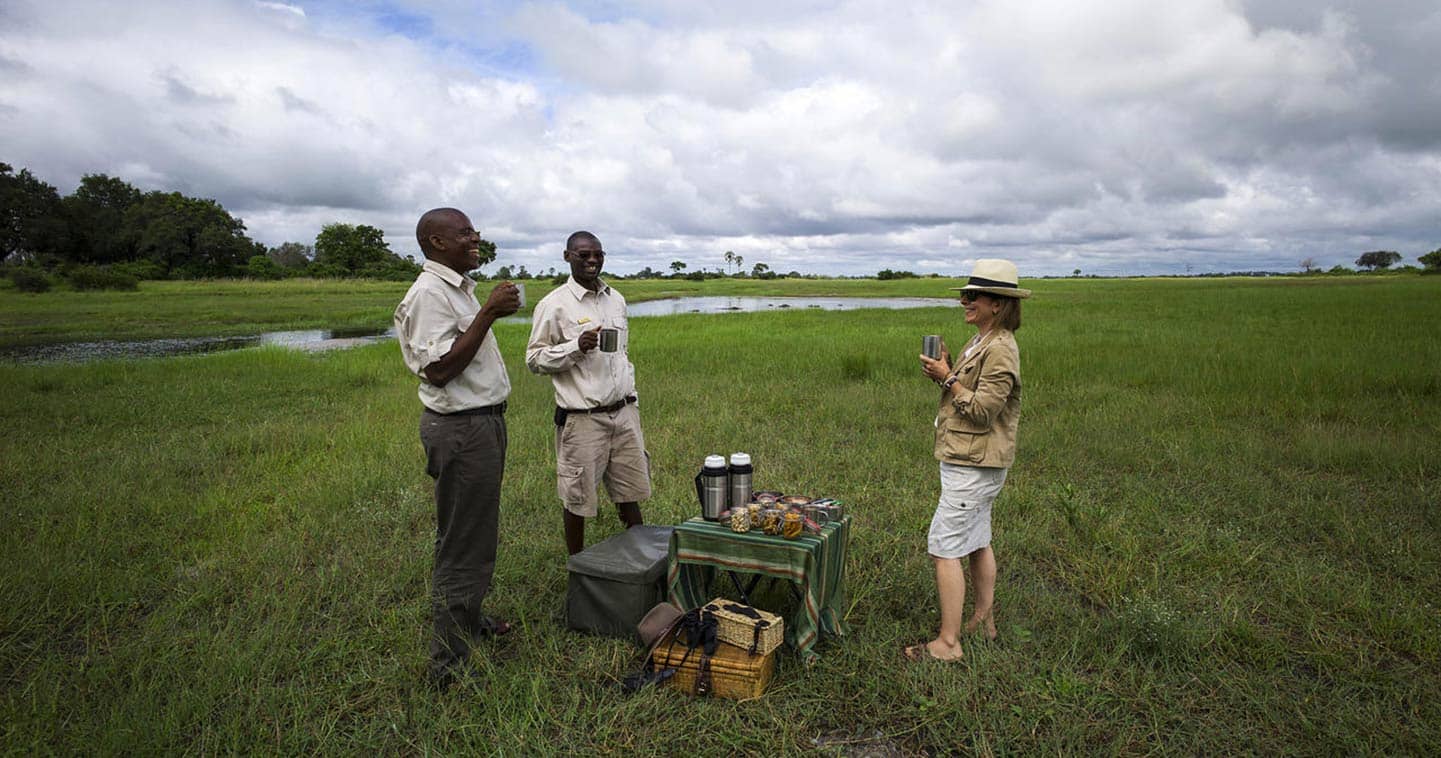 Bush Dinner at Mombo Trials Camp in the Moremi Game Reserve