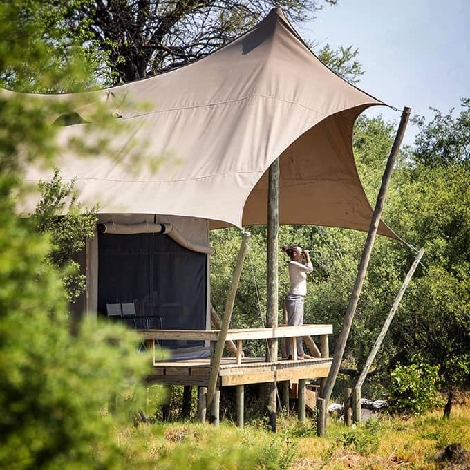 View Camp Khwai near Moremi Game Reserve