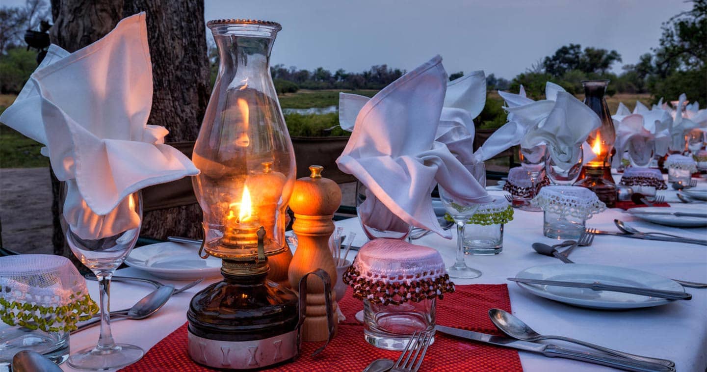 Dining in a Luxury Setting at Machaba Camp