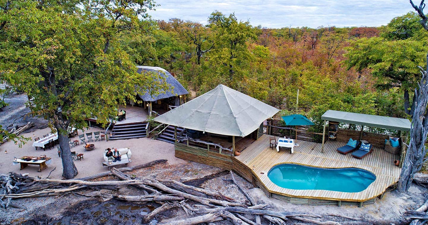 Hyena Pan luxury safari lodge in Moremi