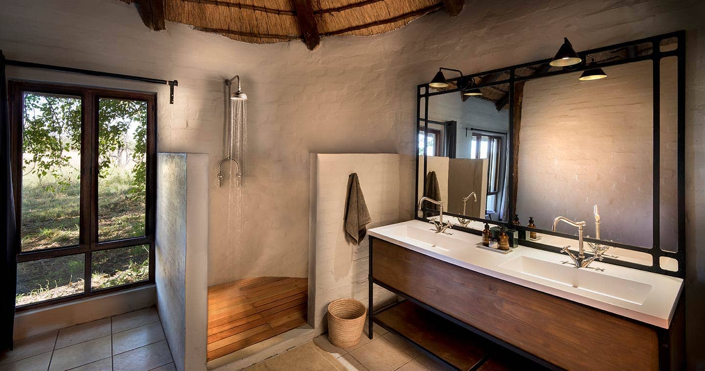 Bathroom at Khwai Bush Camp in Moremi