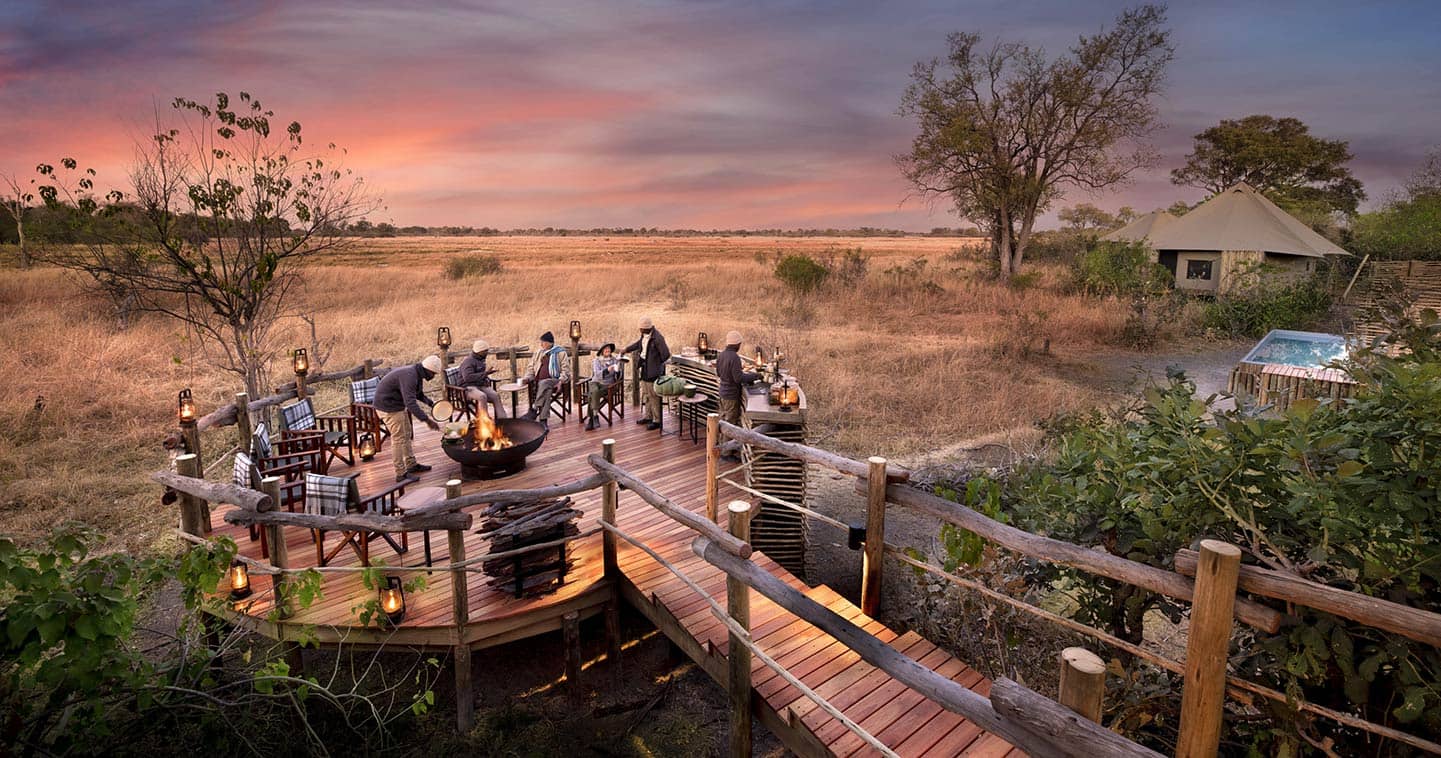 Luxury tented safari camp Khwai Lediba in Botswana’s Moremi Game Reserve