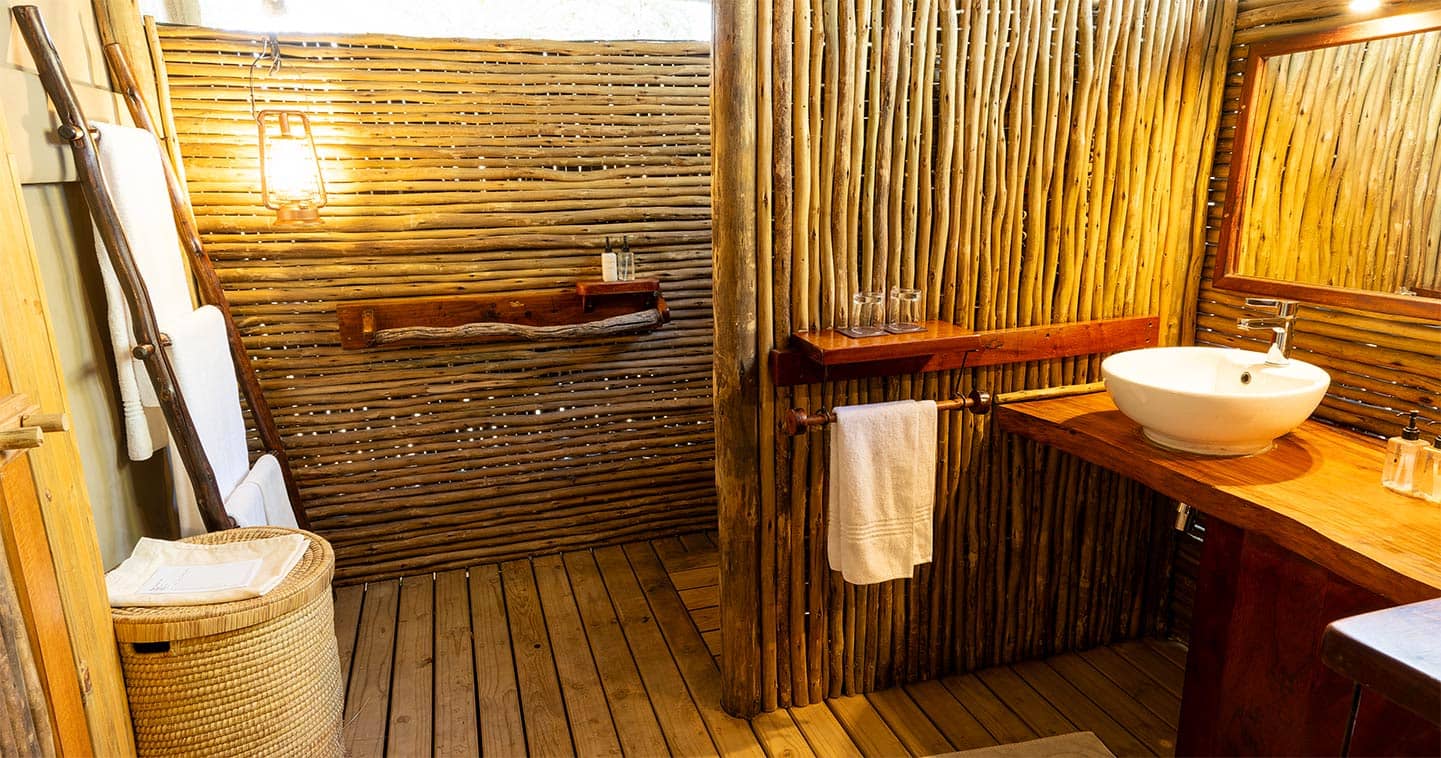 Camp Xakanaxa Bathroom in Moremi Game Reserve