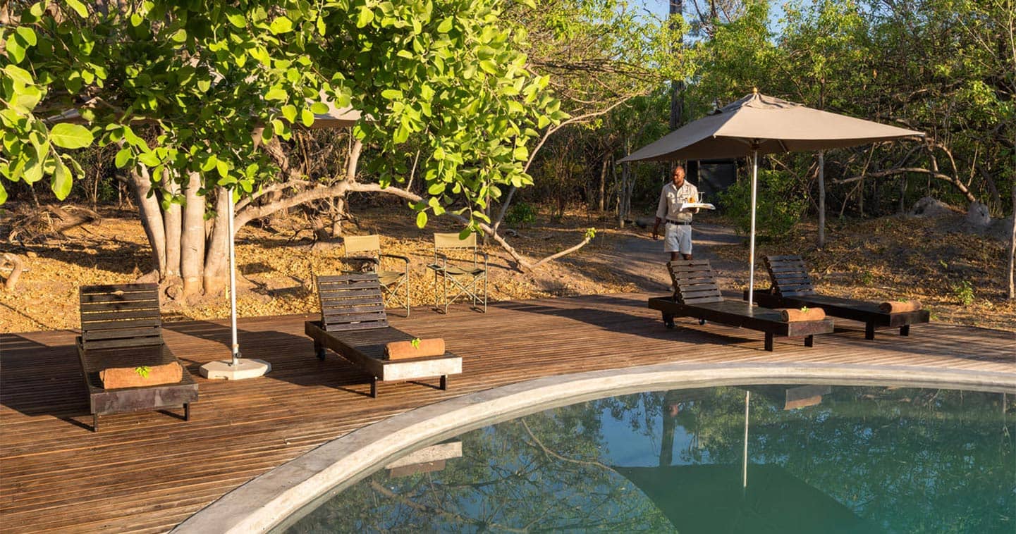 Pool at Machaba Camp in the Moremi Game Reserve in Botswana