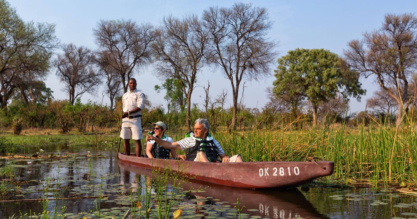 Let Machaba Camp take you on Mokoro Safari in the Moremi Game Reserve