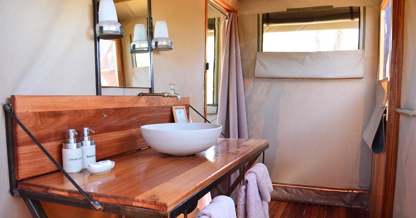 Moremi Sango Safari Camp bathroom