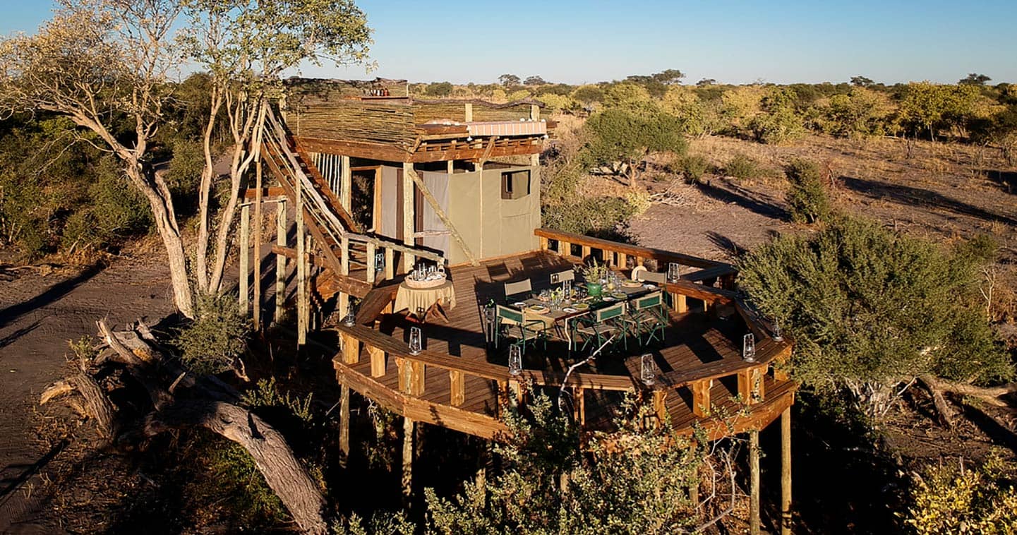 Treehouse safari in Botswana at Khwai Skybeds