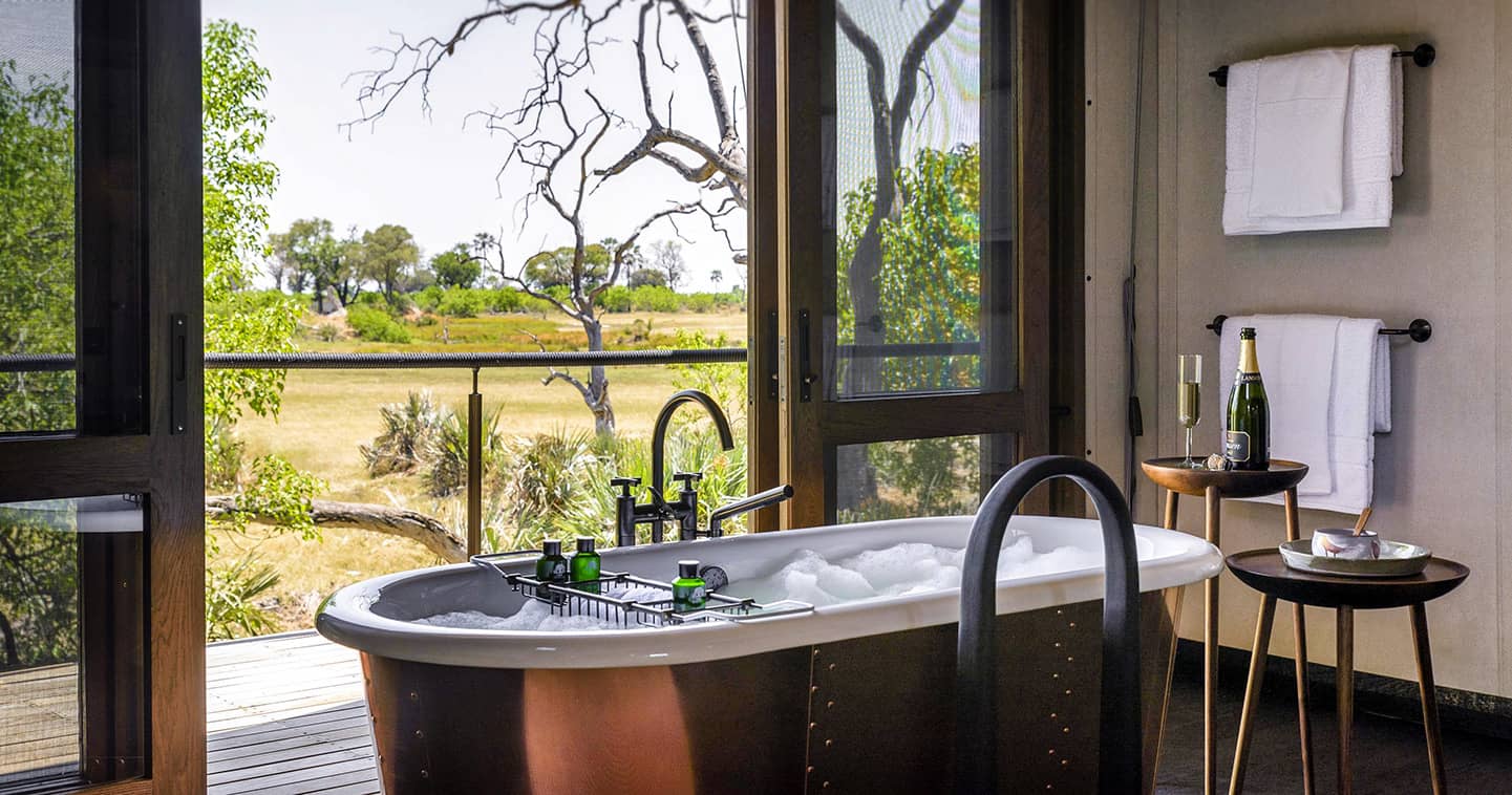 Bathroom at Xigera Safari Lodge